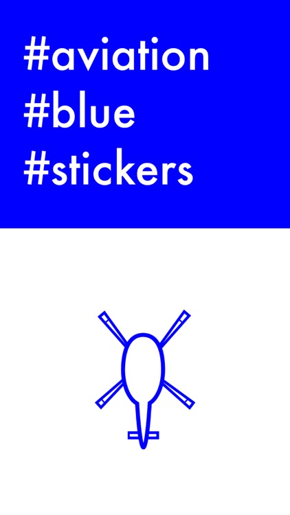 Aviation Blue Stickers