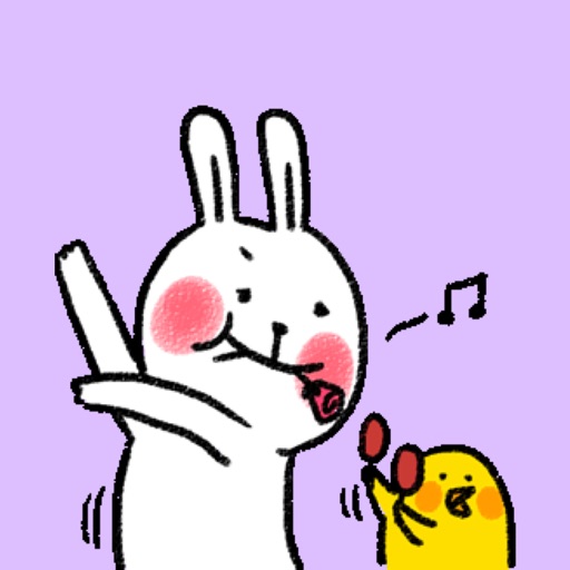 Rabbit and Chicks Animated icon
