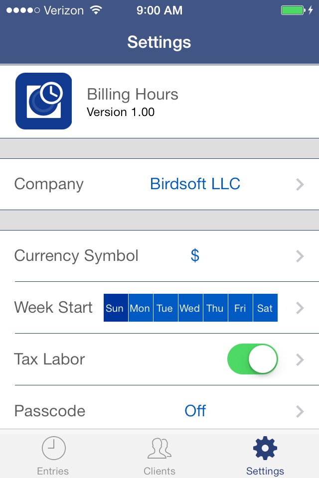 Billing Hours -  Time Tracking screenshot 4
