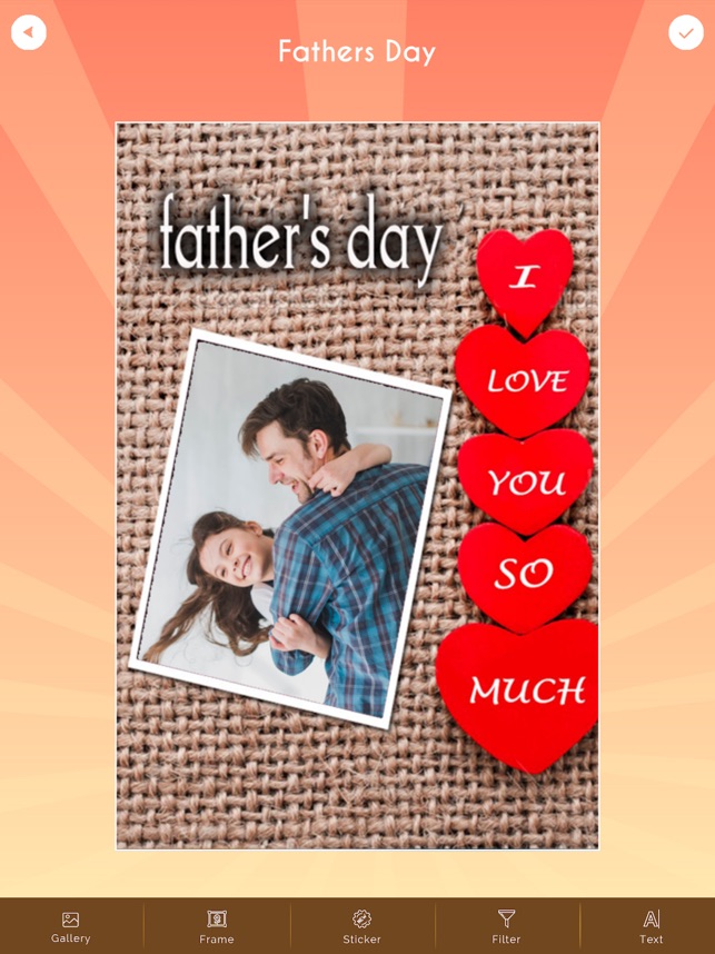 father's day photo frame online free