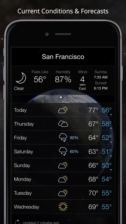 Living Earth - Clock & Weather screenshot-3