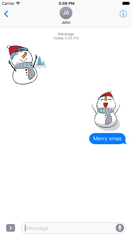 Snowman Emoji Stickers