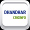 Dhandhar Cricinfo shows live cricket score updates, ball by ball instant scoring, team squad listing, team sponsors and organizers, match schedule, point table, instant chat, photos and much more in a single app