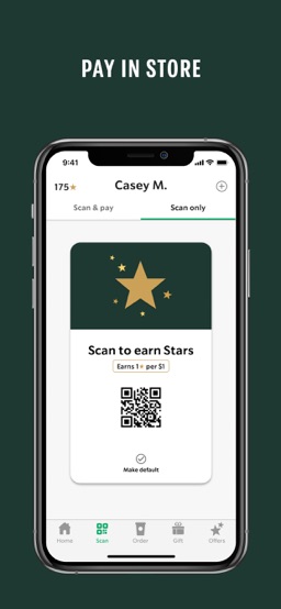Starbucks app screenshot