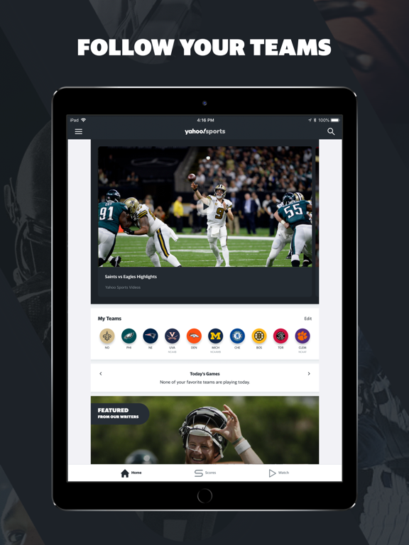 Yahoo Sports: watch NFL gamesのおすすめ画像1