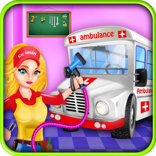 Emergency Vehicles in Car Wash icon