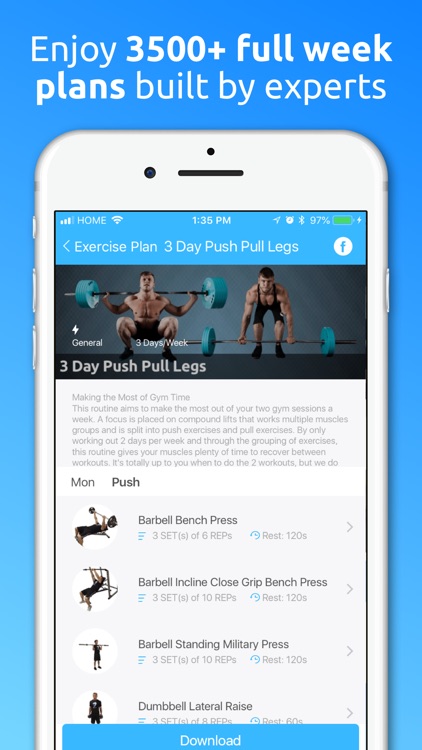 JEFIT Workout Planner Gym Log