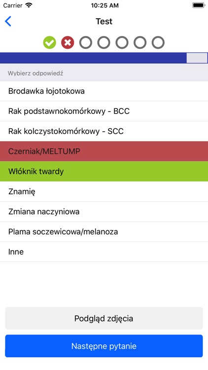 Testy Akademia Dermatoskopii