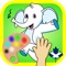 FunTime Finger Paints is a nice simple painting/drawing app for kids