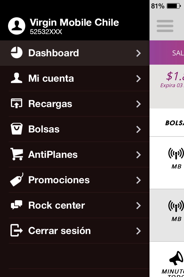 Virgin Mobile Chile screenshot 3