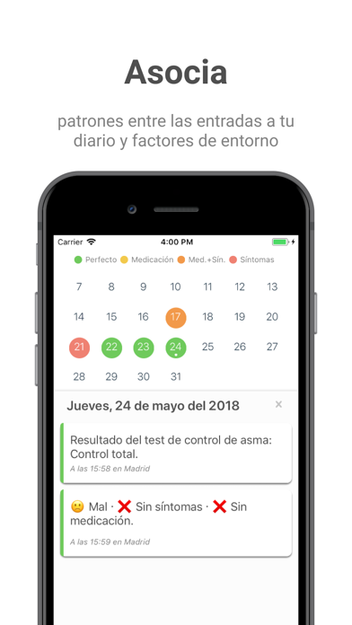 Zensei - App Diario de Asma screenshot 4