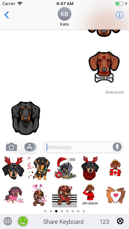 Dachshund Emoji Keyboard