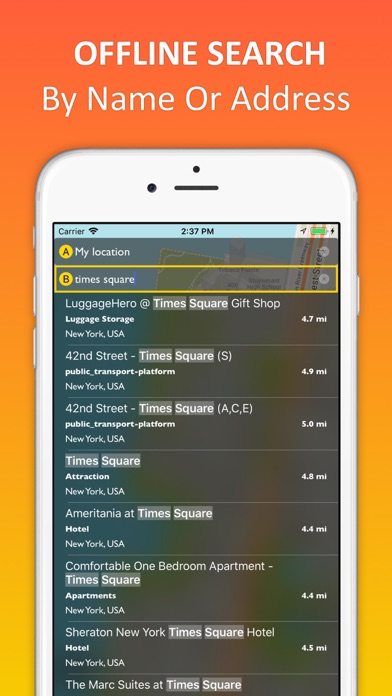 New York City offline map with public transport route planner for my journey Screenshot 4