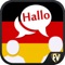 Speak German app with more than 2000 words in 55 categories like Food, Clothes, Numbers, Travel, Emergency, Health etc