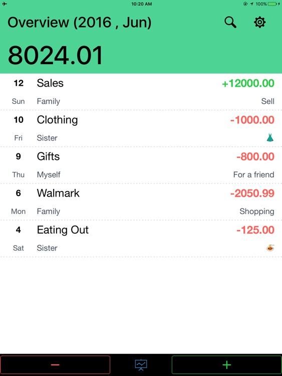 Daily Expense Tracker for iPad