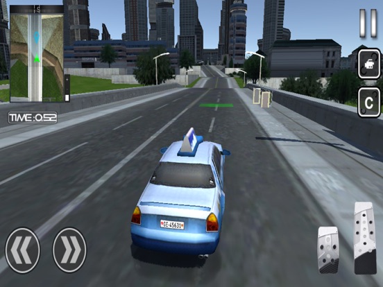 Crazy City Taxi Car Driver 3D для iPad