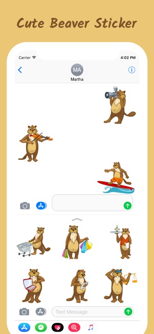 Beaver Sticker Emojis(圖4)-速報App