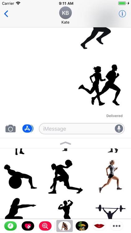 Body Building Set Stickers