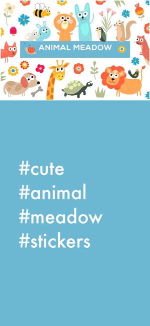Cute Animal Meadow Stickers