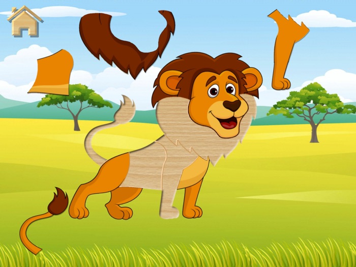 孩子们的困惑 “有趣的动物＃2” - 幼儿拼图