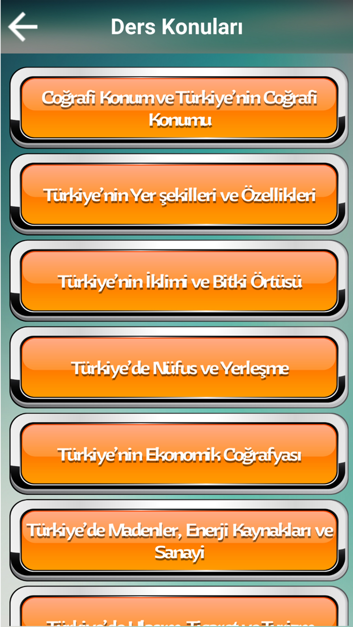 Coğrafya Çıkmış Soruları