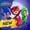 Catboy, Gekko and Owlette are on a night-time adventure in this PJ Masks game app