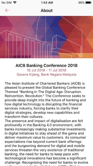 AICB Banking Conference 2018(圖3)-速報App