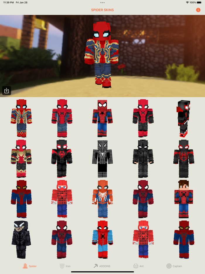 SUPER HERO ADDON FOR MINECRAFT