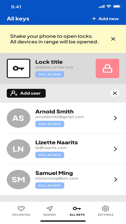 BLE Locking – digital keys screenshot-3