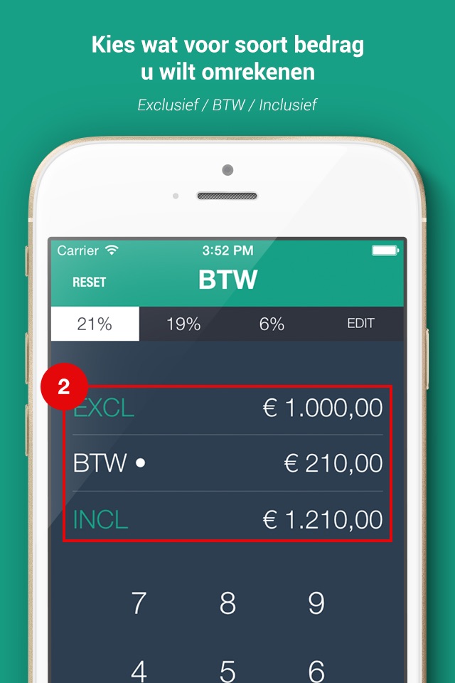 BTW berekenen app - BTW screenshot 3
