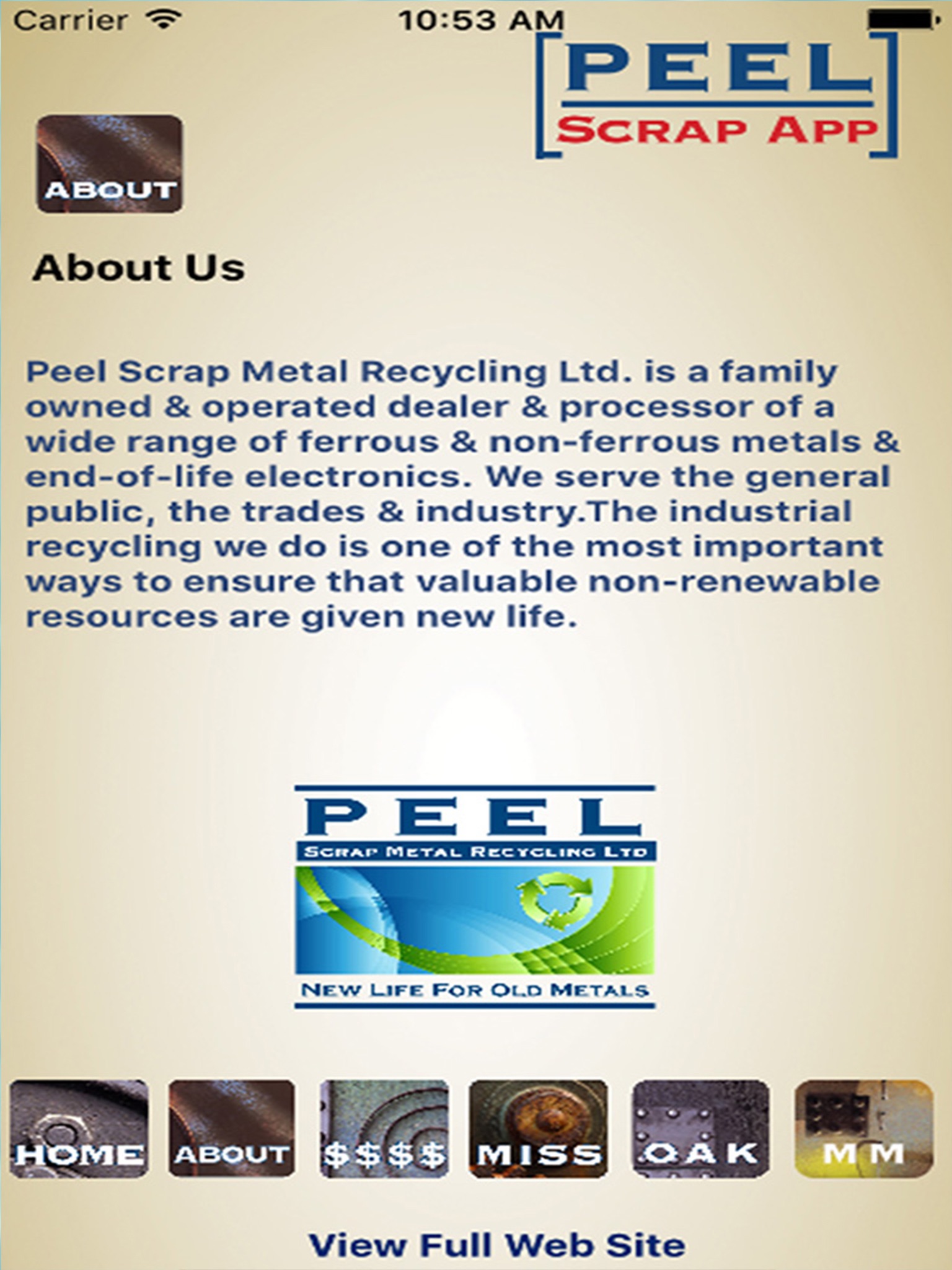 Peel Scrap Metal Recycling App screenshot 2