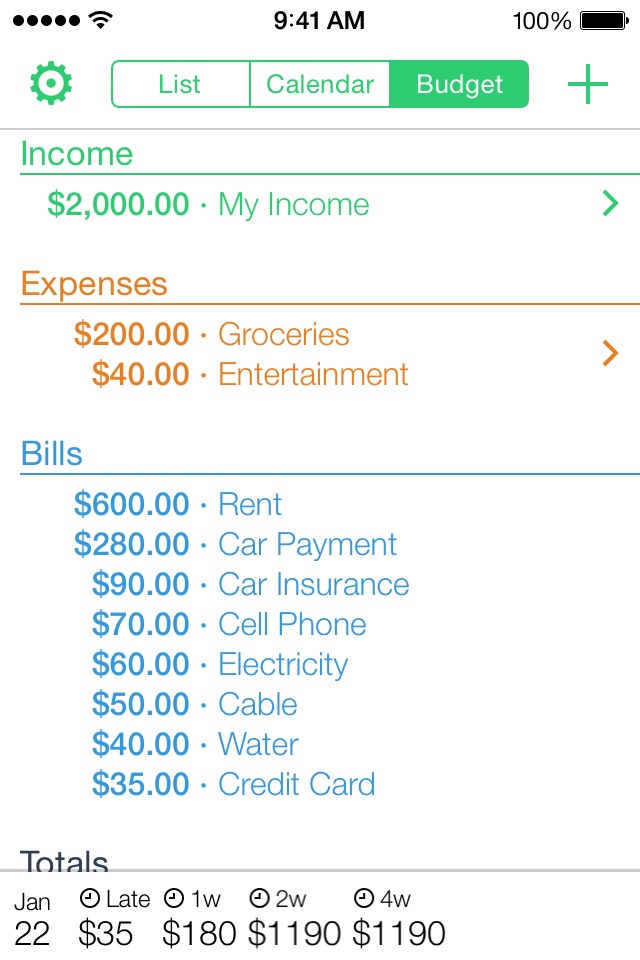 Jitto - bill reminder & budget screenshot 3