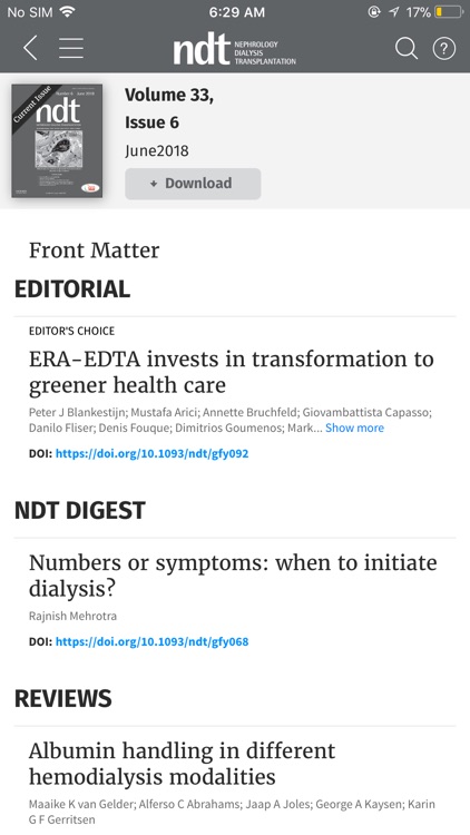 ERA-EDTA Journals