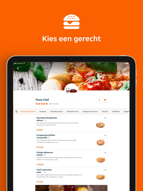 Thuisbezorgd.nl iPad app afbeelding 3