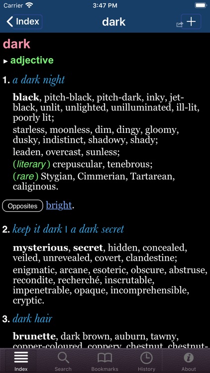 Oxford Thesaurus of English. screenshot-7