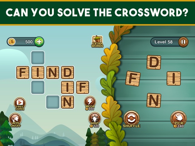 Word Nut Crossword Puzzle Game on the App Store