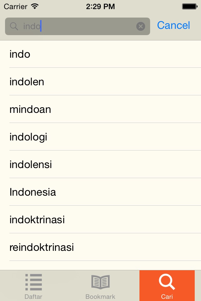 Kamus Besar Bahasa Indonesia screenshot 2