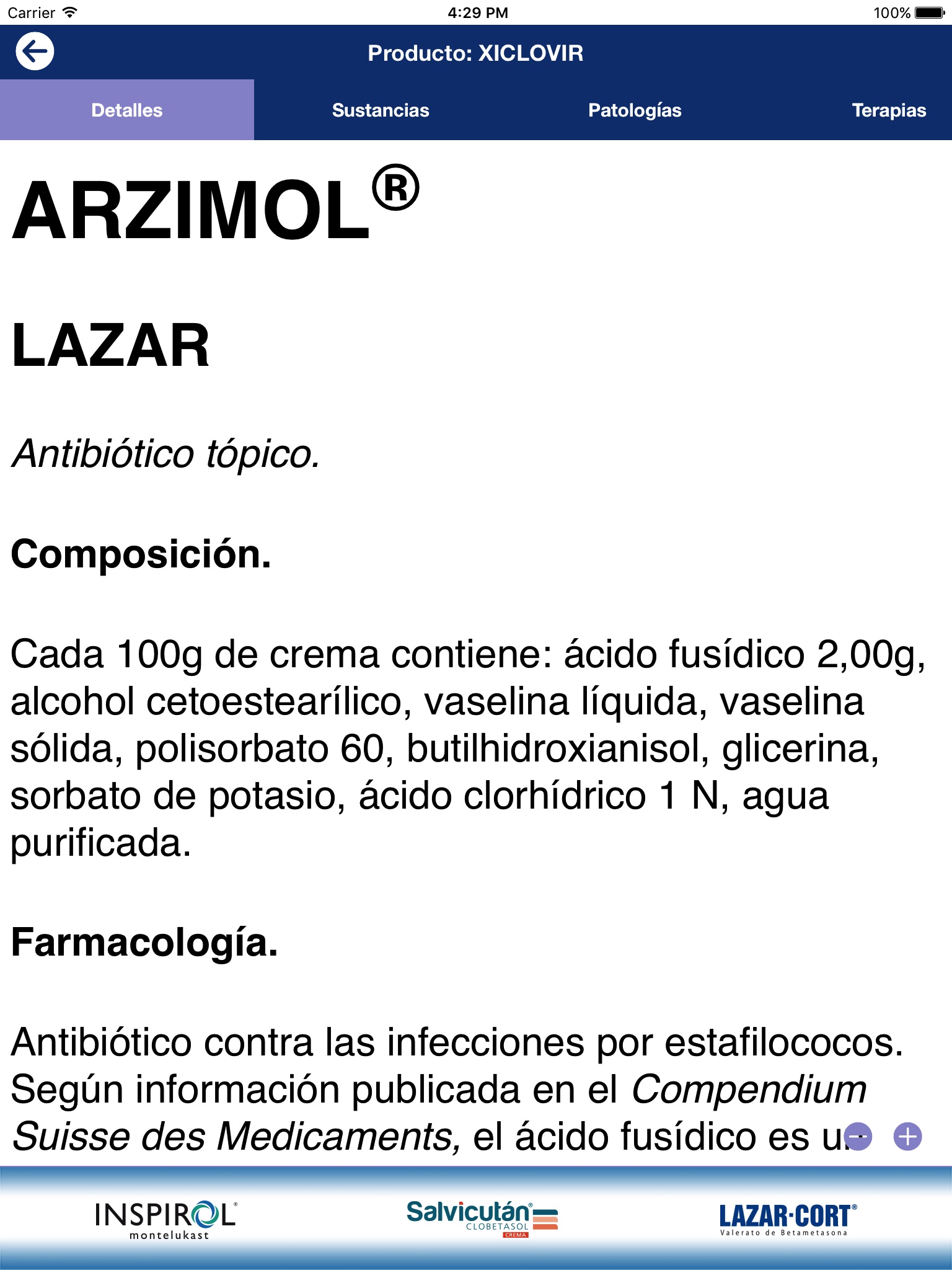 PR Vademécum Dermatología screenshot 2