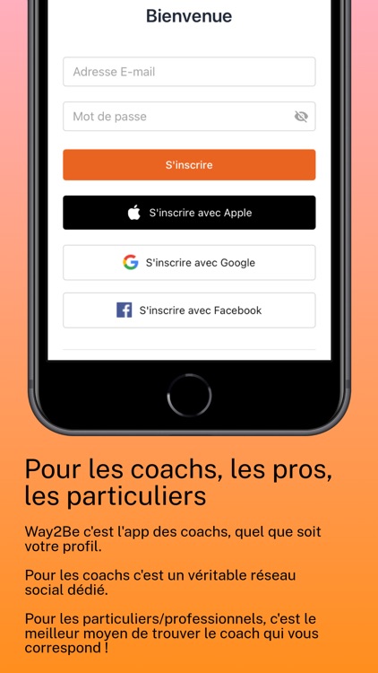 Way2Be - L'app des Coachs