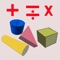 "Geo Blocks - Math" is an app that shows various geometric shapes in 3D space