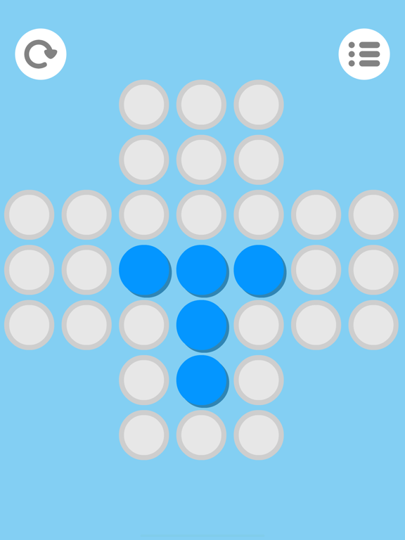 Peg solitaire puzzle game screenshot 2