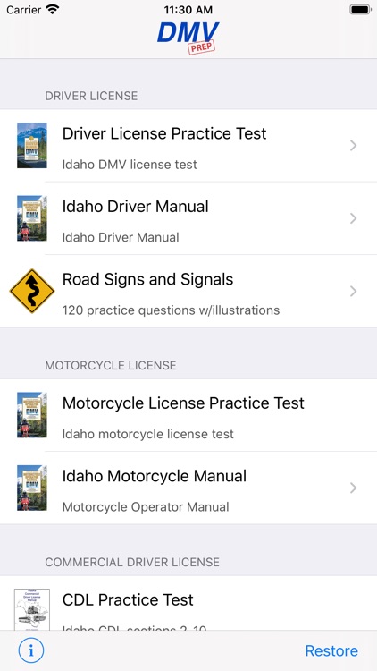 Idaho DMV Test Prep