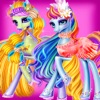 Icon Rainbow Pony Care-Girl Game