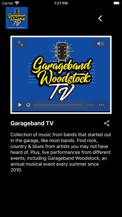 Garage-band Woodstock TV screenshot 3