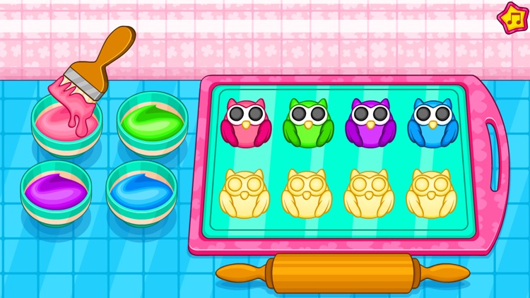 Cooking owl cookies game screenshot-4