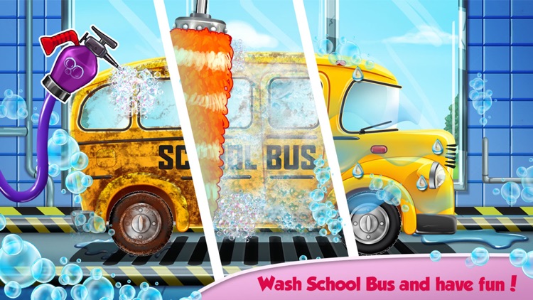 Kids Bus: Super Car Wash Salon
