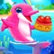 Baby Dolphin Twins lets you take care of the most adorable dolphin pets in a colorful ocean atmosphere