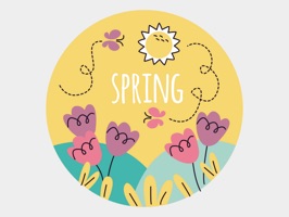 Spring Is Here Stickers