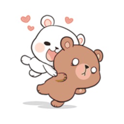 Bear Couple Love Cute Sticker