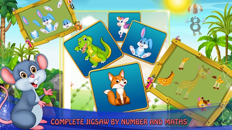 Animal Jigsaw with Basic Maths